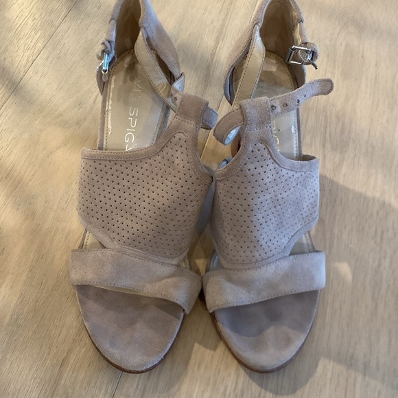 Via Spiga Suede Make me Nude heels size 6 - Picture 2 of 6